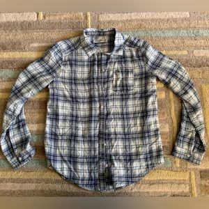 Abercrombie Kids girls flannel shirt, sz 11/12